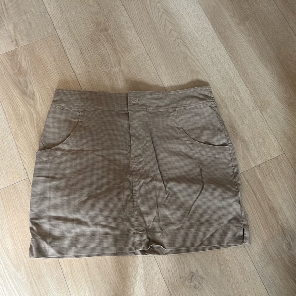 Avia checkered skirt in different brown and taupe colours - Picture 1 of 4